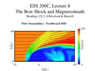 ESS 200C, Lecture 8 The Bow Shock and Magnetosheath Reading: Ch 5, 6 Kivelson &amp; Russell