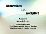 Generations in the 					 Workplace - slide 1