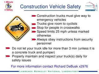 Construction Vehicle Safety