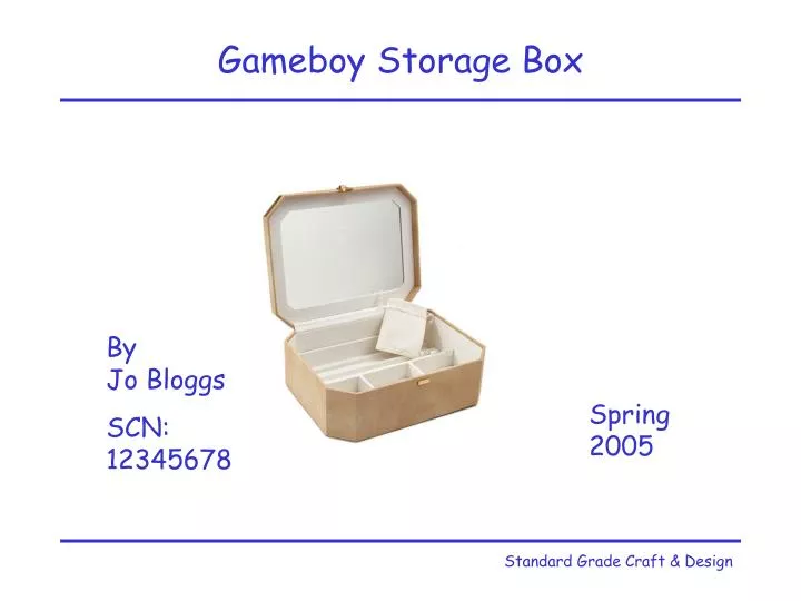 gameboy storage box