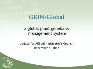 GRIN-Global