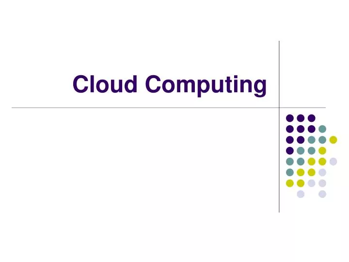 cloud computing