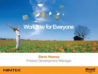 Steve Heaney Product Development Manager