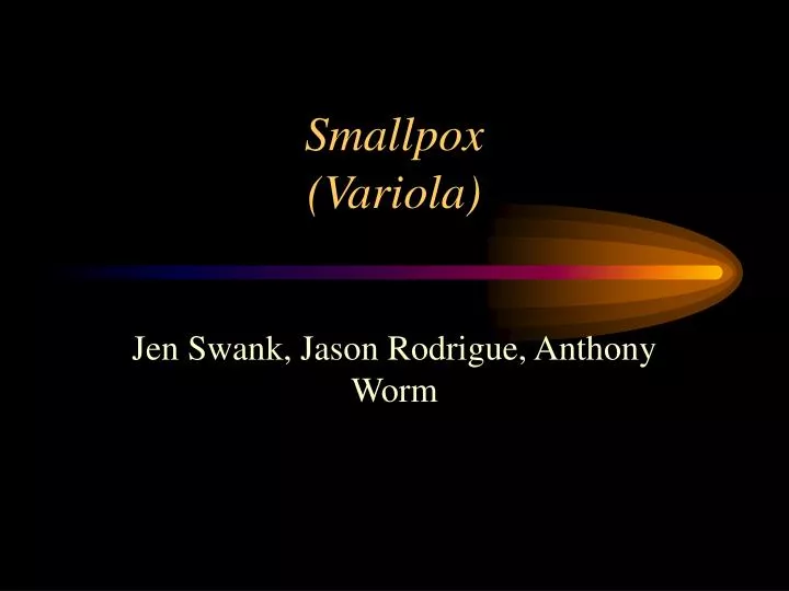 smallpox variola