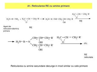 A1. Reticularea RE cu amine primare