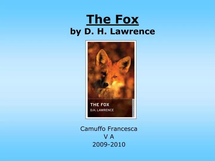 the fox by d h lawrence