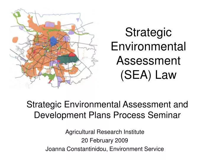strategic environmental assessment sea law