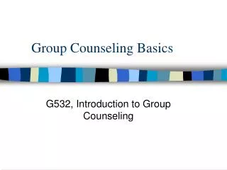 Group Counseling Basics