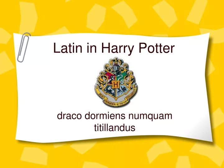 latin in harry potter