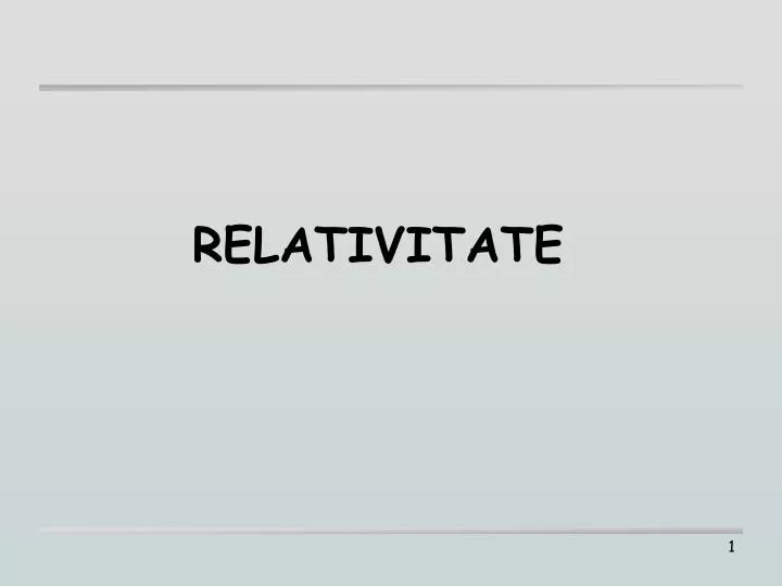relativitate