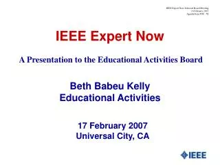 IEEE Expert Now