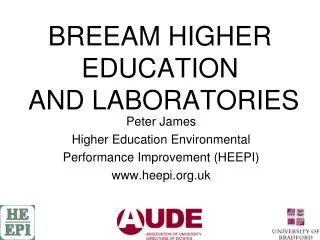 BREEAM HIGHER EDUCATION AND LABORATORIES