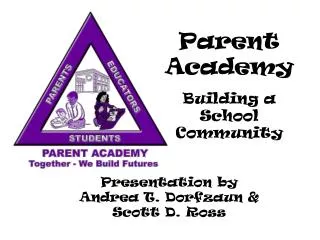 Parent Academy Building a School Community