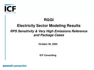October 26, 2005 ICF Consulting