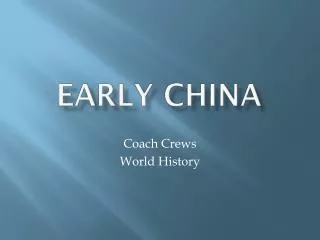 Early China