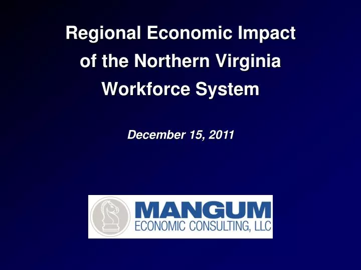 regional economic impact of the northern virginia workforce system