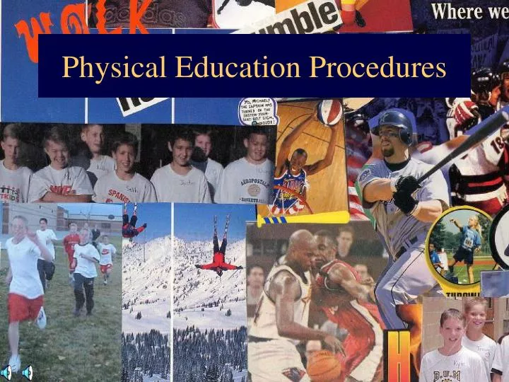 physical education procedures
