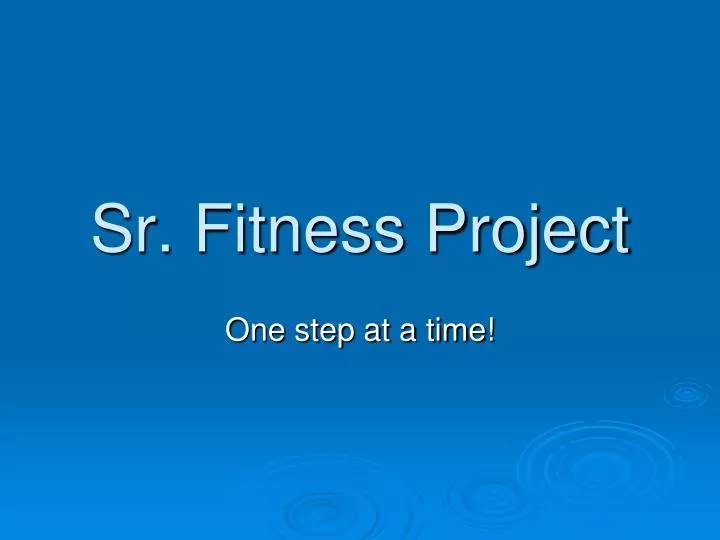 sr fitness project