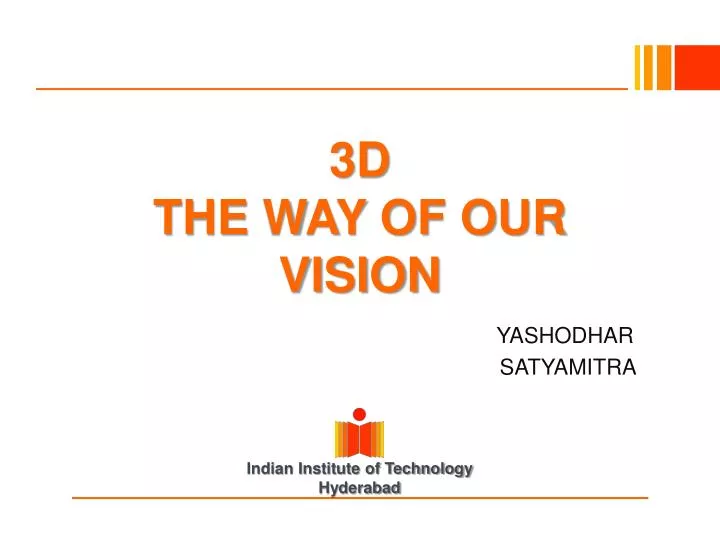 3d the way of our vision