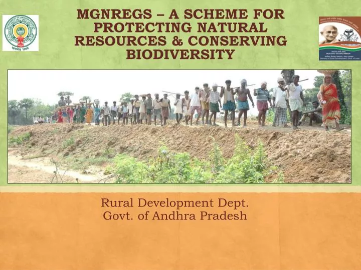 PPT - MGNREGS – A SCHEME FOR PROTECTING NATURAL RESOURCES & CONSERVING ...