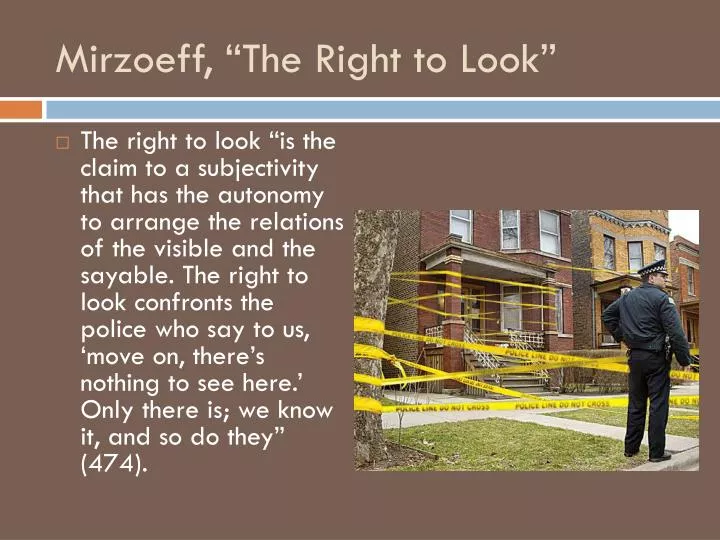 mirzoeff the right to look