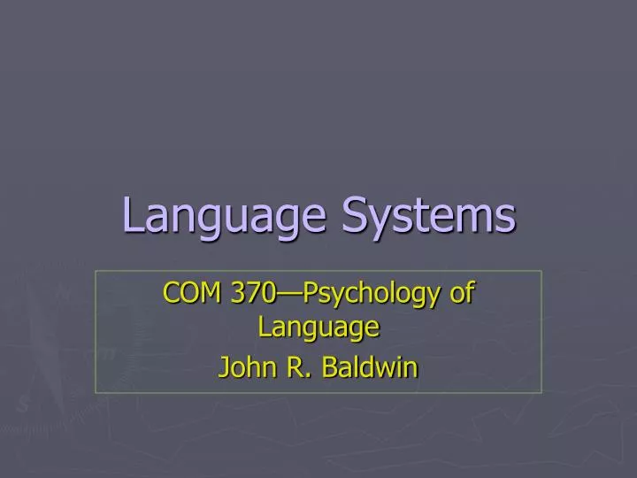 language systems