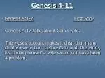 Genesis 4-11 - slide 1