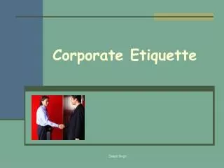 Corporate Etiquette