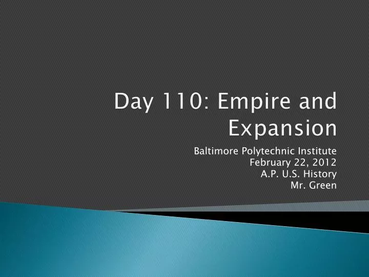 day 110 empire and expansion