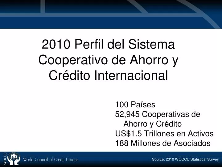 2010 perfil del sistema cooperativo de ahorro y cr dito internacional