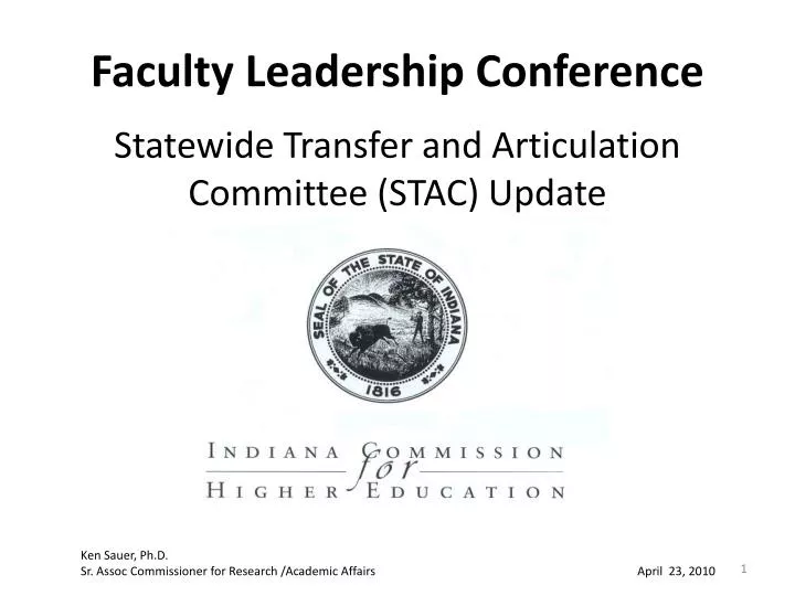 faculty leadership conference statewide transfer and articulation committee stac update