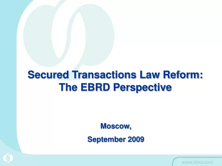 secured transactions law reform the ebrd perspective