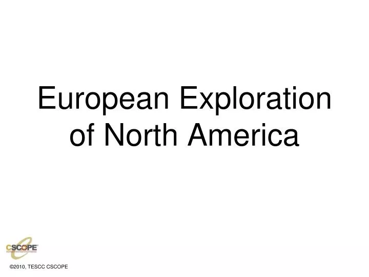 european exploration of north america