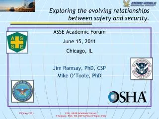 Exploring the evolving relationships between safety and security.