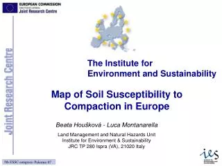 Map of Soil Susceptibility to Compaction in Europe
