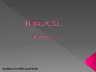 HTML/CSS Session 2