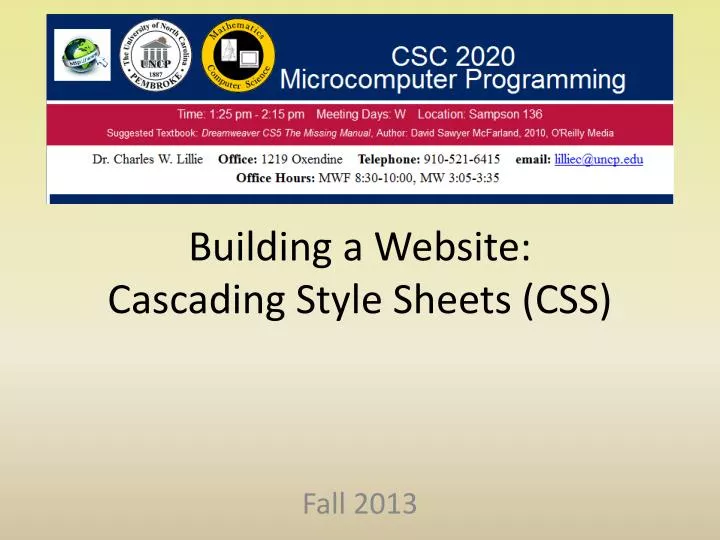 building a website cascading style sheets css
