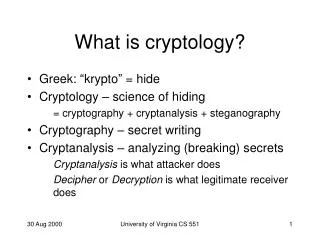 What is cryptology?