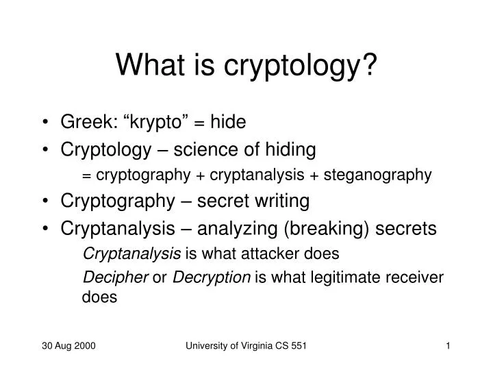 what is cryptology