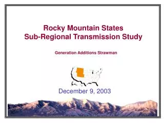 Rocky Mountain States Sub-Regional Transmission Study