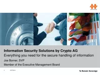 Information Security Solutions by Crypto AG