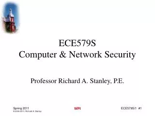 ECE579S Computer &amp; Network Security