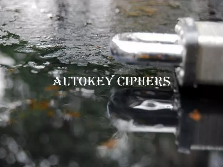 autokey ciphers