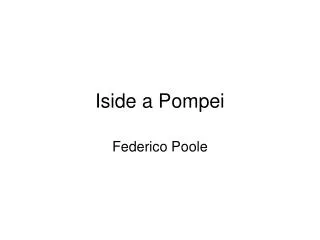 iside a pompei