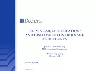 FORM N-CSR, CERTIFICATIONS AND DISCLOSURE CONTROLS AND PROCEDURES