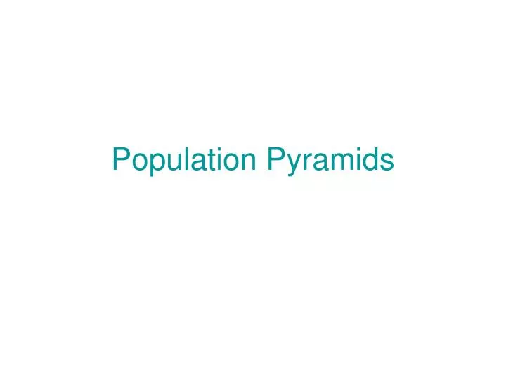 population pyramids