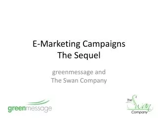 E-Marketing Campaigns The Sequel
