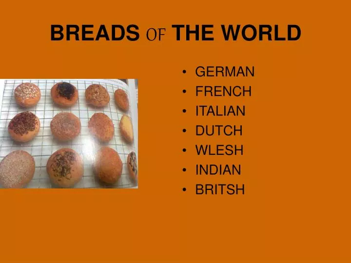 breads of the world