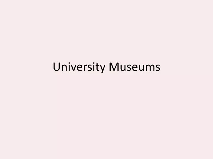 university museums