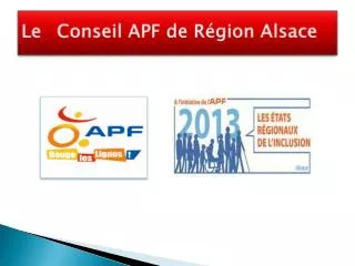 le conseil apf de r gion alsace